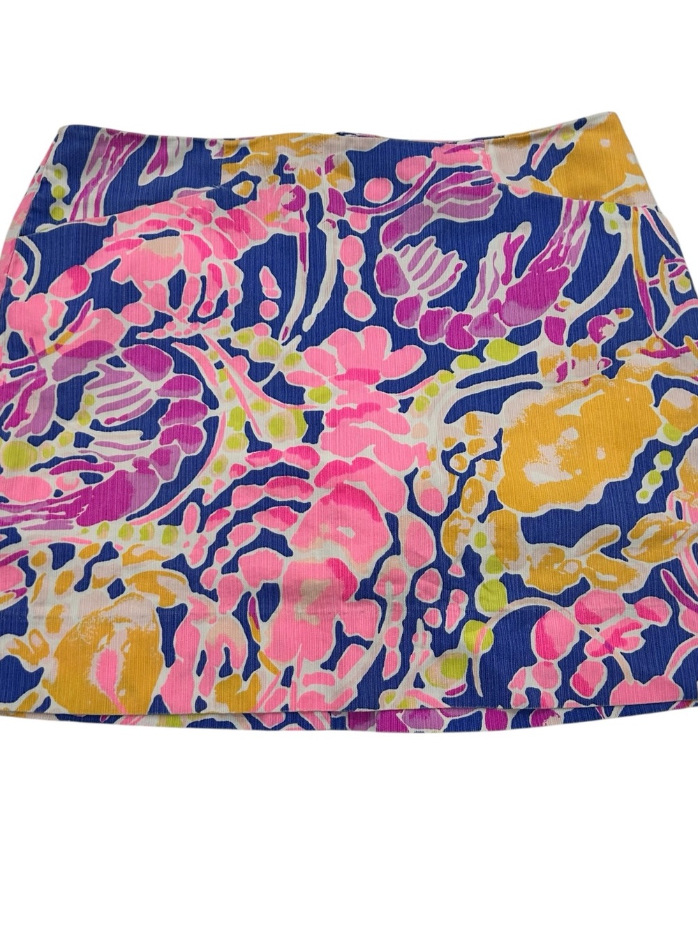Lilly Pulitzer Marigold Catch & Release Tropical Print Skort - Picture 2 of 8